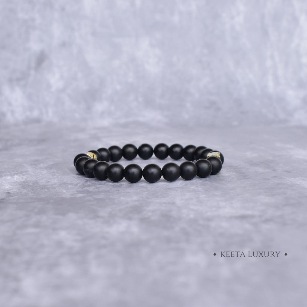 Shadow Guard - Matte Finish Onyx Bracelet -