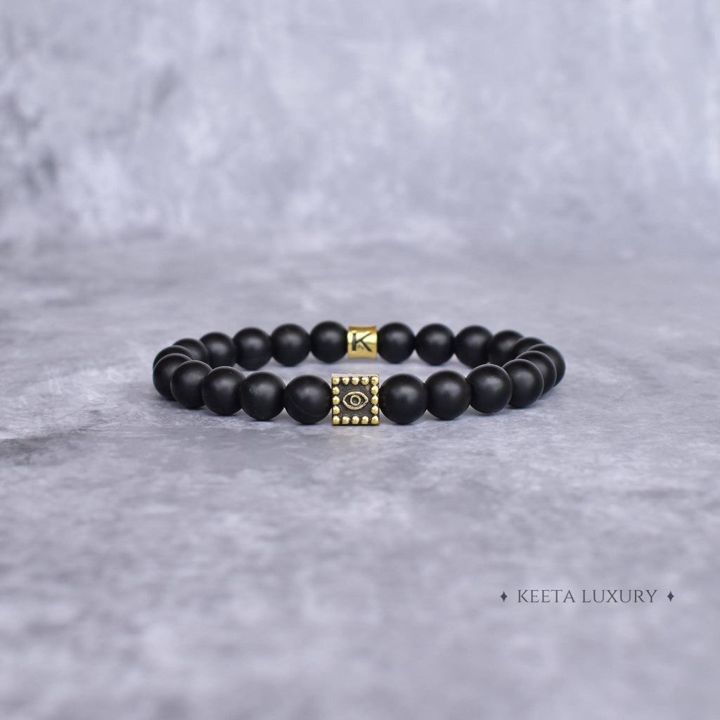 Shadow Guard - Matte Finish Onyx Bracelet -