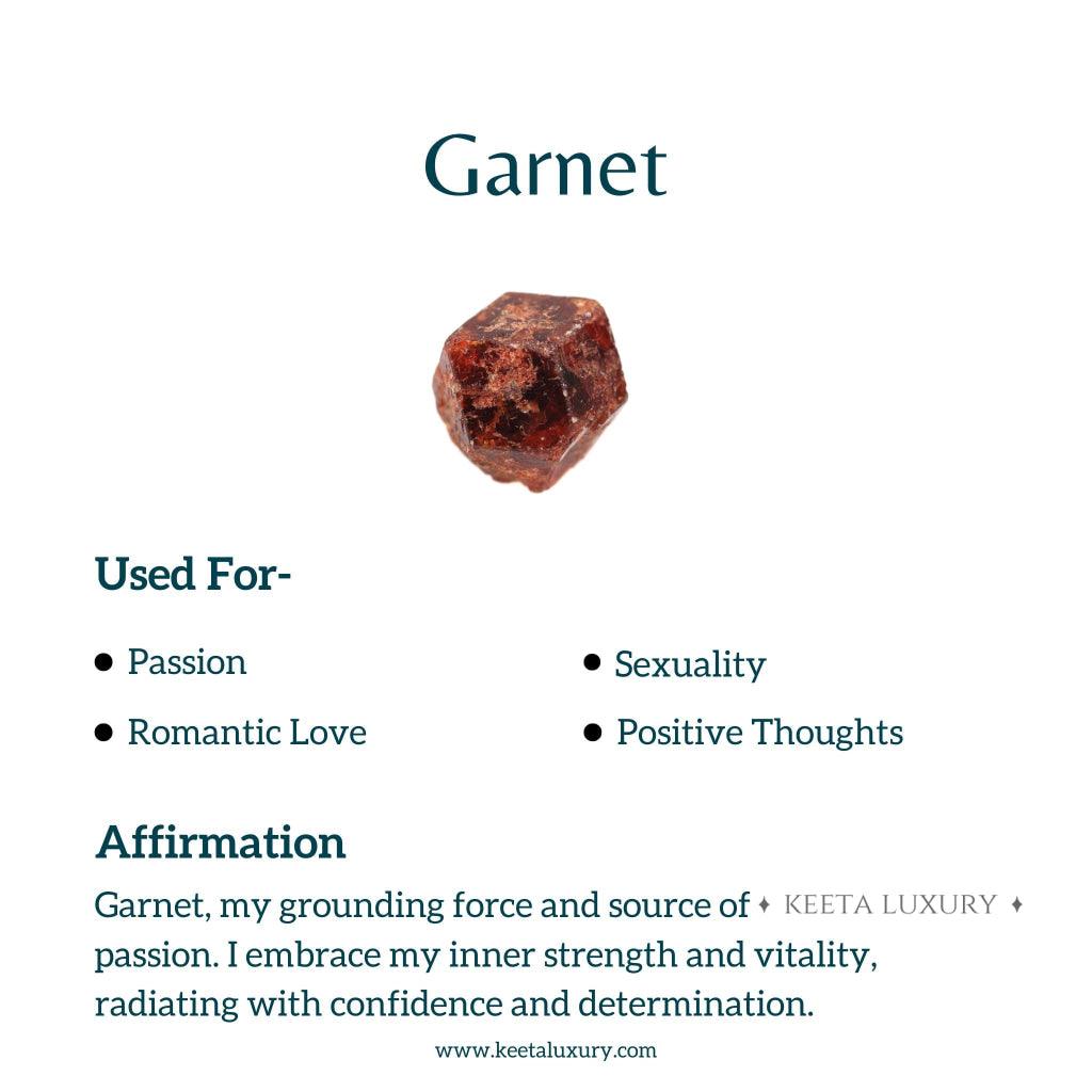 Shield - Garnet Necklace -