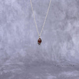 Simplicity Spell - Garnet Necklace Necklace