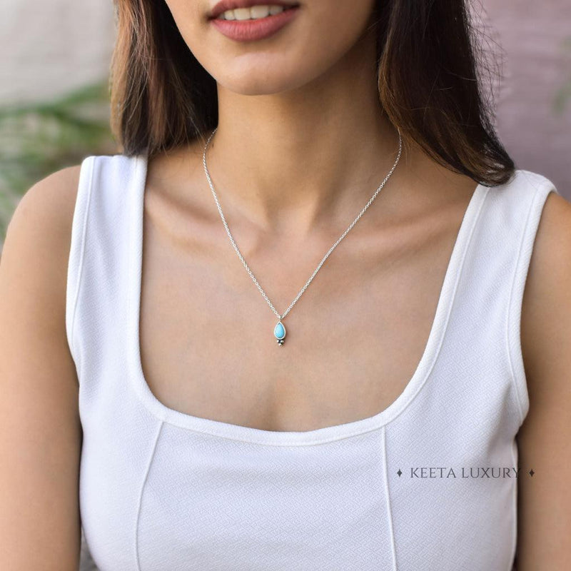 Simplicity Spell - Turquoise Necklace Necklace