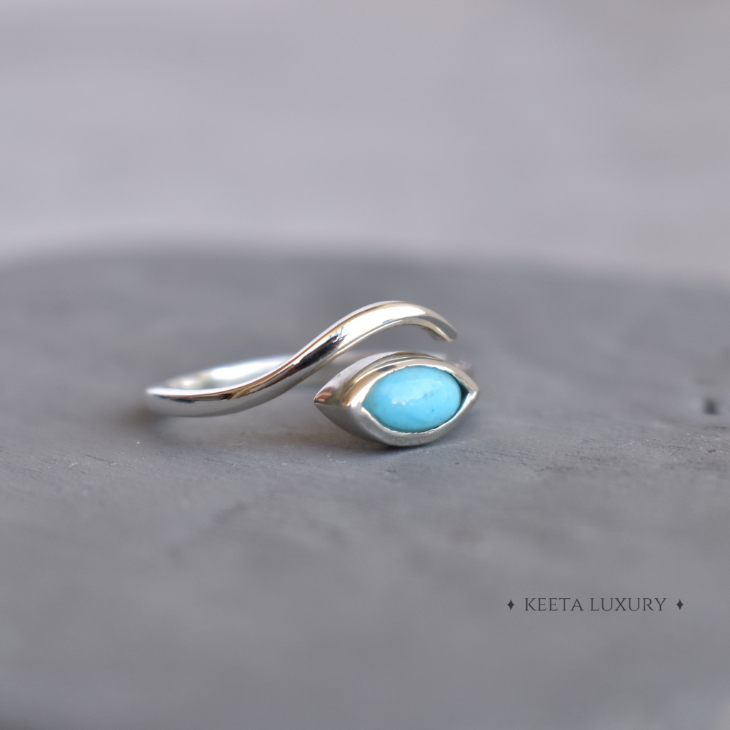 Snake Charmer - Turquoise Ring -