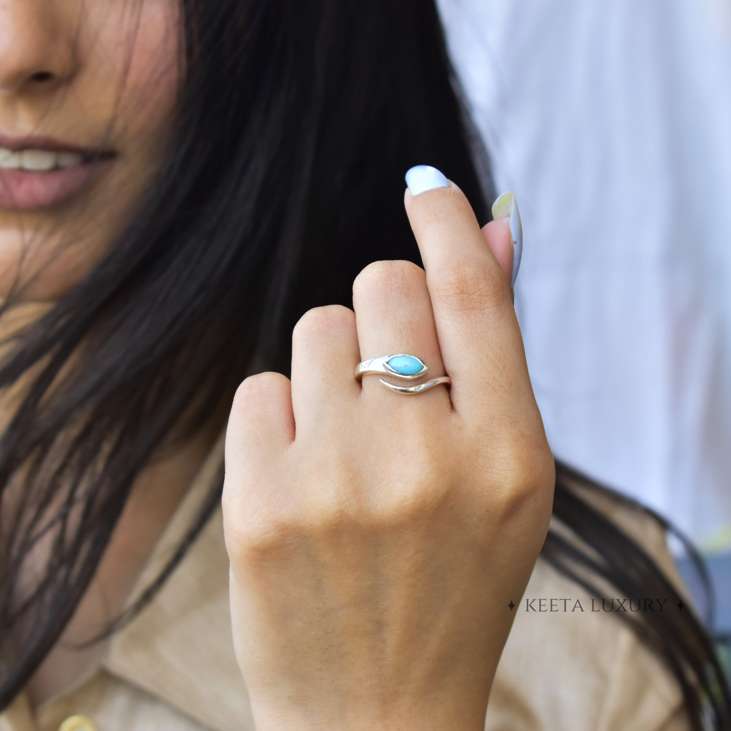 Snake Charmer - Turquoise Ring -