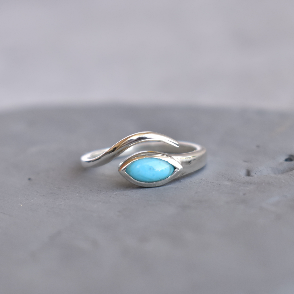 Snake Charmer - Turquoise Ring -