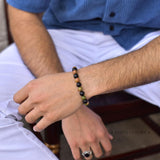Solar Flare - Sunstone & Black Onyx Bracelet Bracelets