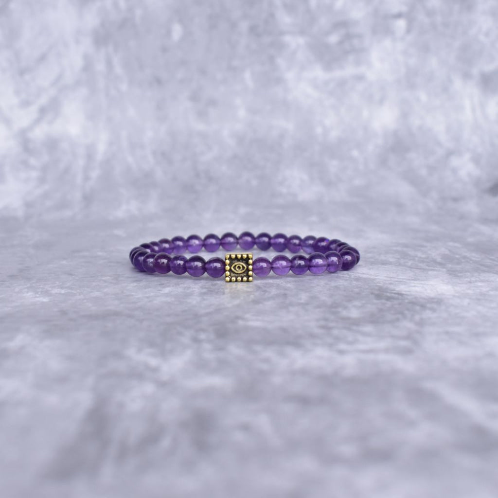 Spiritual - Evil Eye Amethyst Bracelets Bracelets