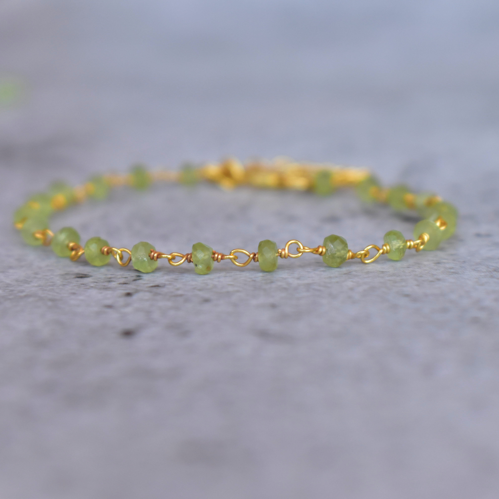 Spiritual Radiance - Peridot Bracelets -