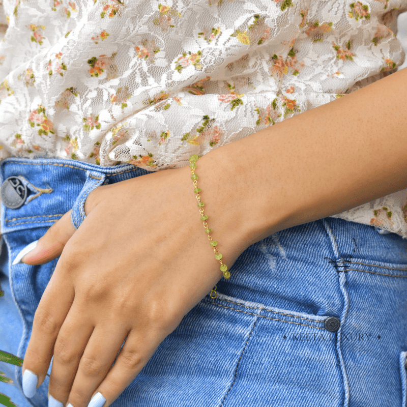 Spiritual Radiance - Peridot Bracelets Bracelets