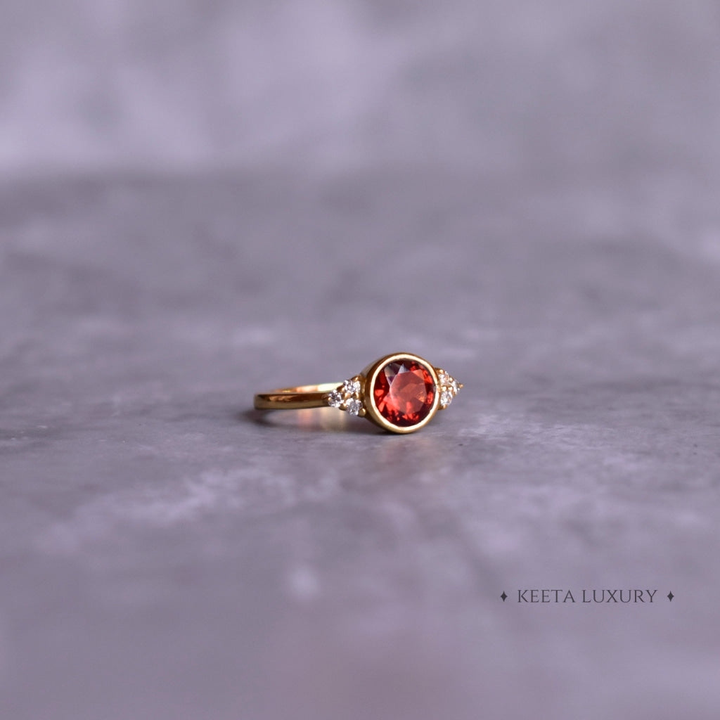 Starlight - Garnet Ring Rings