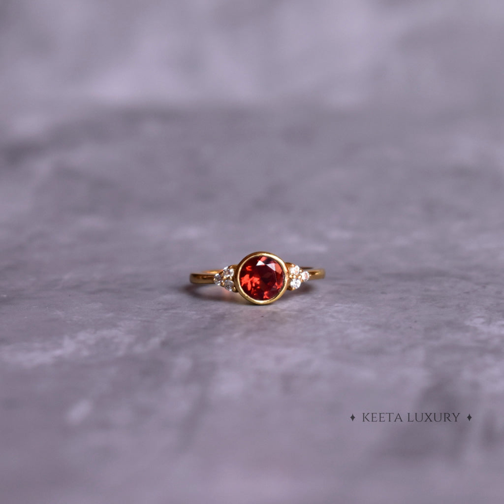 Starlight - Garnet Ring Rings