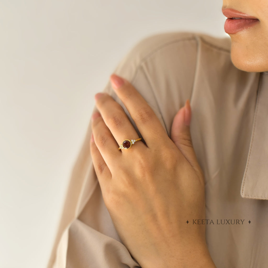 Starlight - Garnet Ring Rings