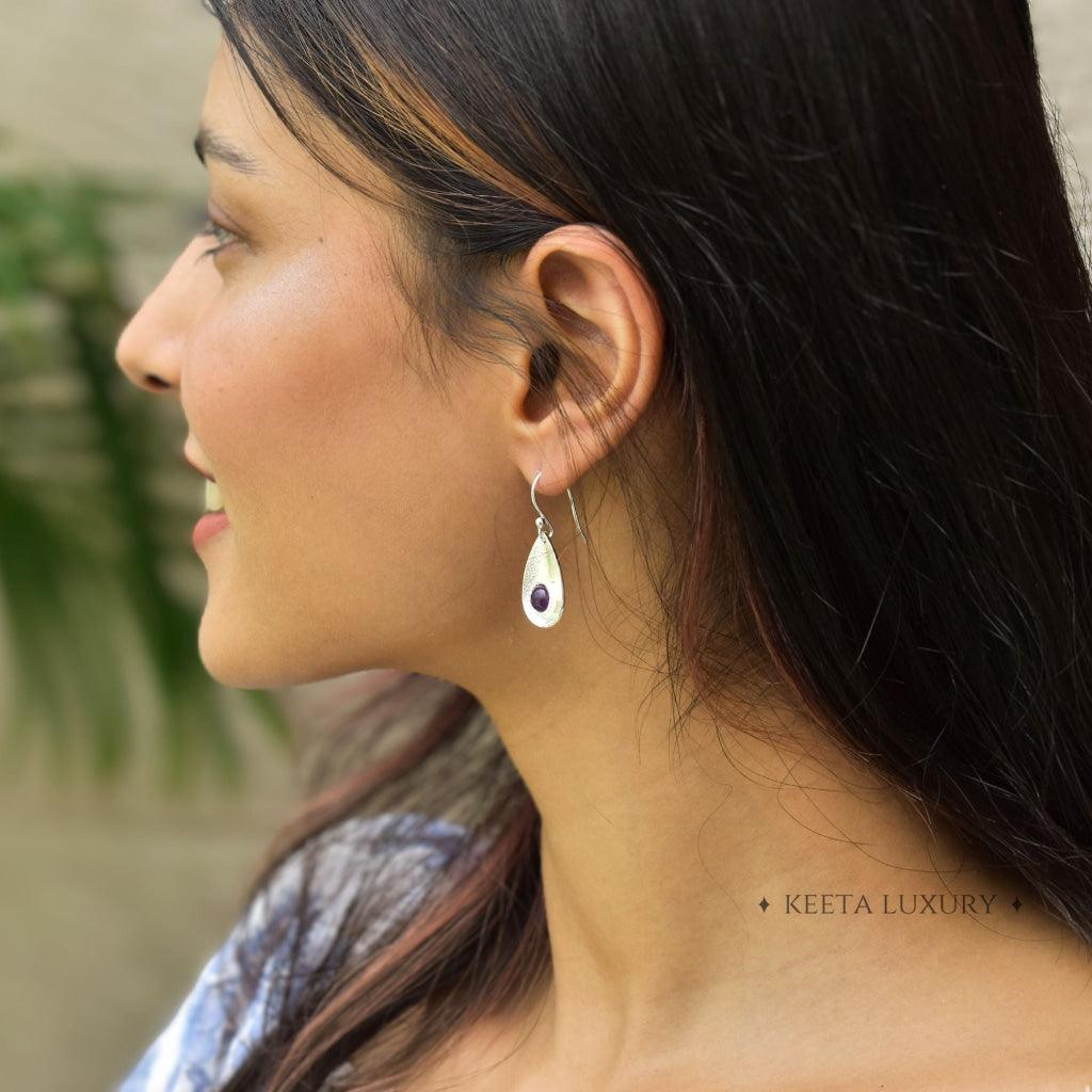 Subtle Elegance - Amethyst Earrings -
