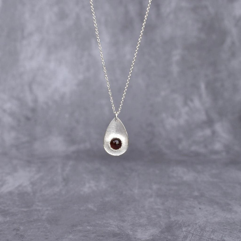 Subtle Elegance - Garnet Necklace 16 Inches Necklace