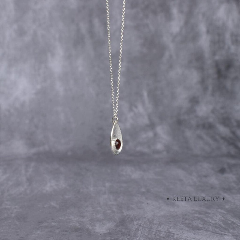 Subtle Elegance - Garnet Necklace Necklace