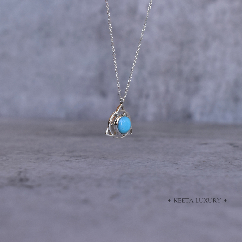 The Trinity Knot - Turquoise Necklace -