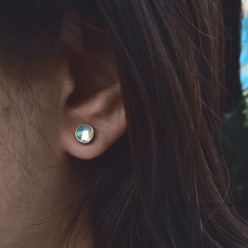 Tiny Opal Studs Earrings
