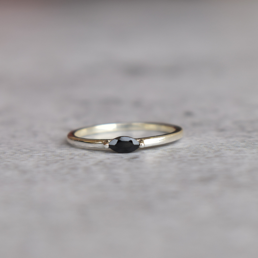 Tiny Treasure - Black Onyx Ring -