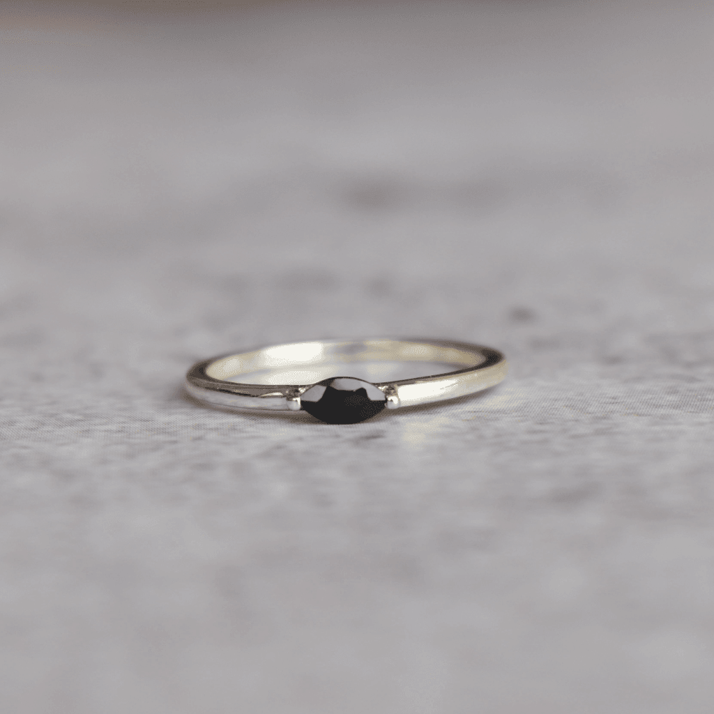 Tiny Treasure - Black Onyx Ring -