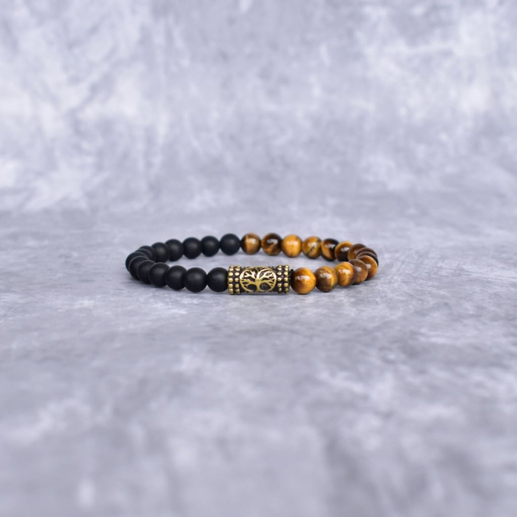 Tree Radiance - Tiger Eye & Black Onyx Bracelet Bracelets