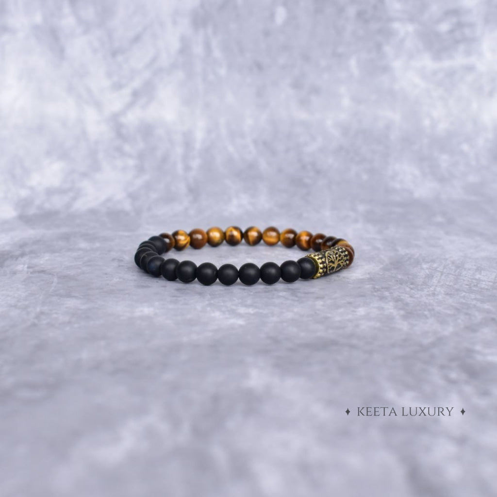 Tree Radiance - Tiger Eye & Black Onyx Bracelet Bracelets