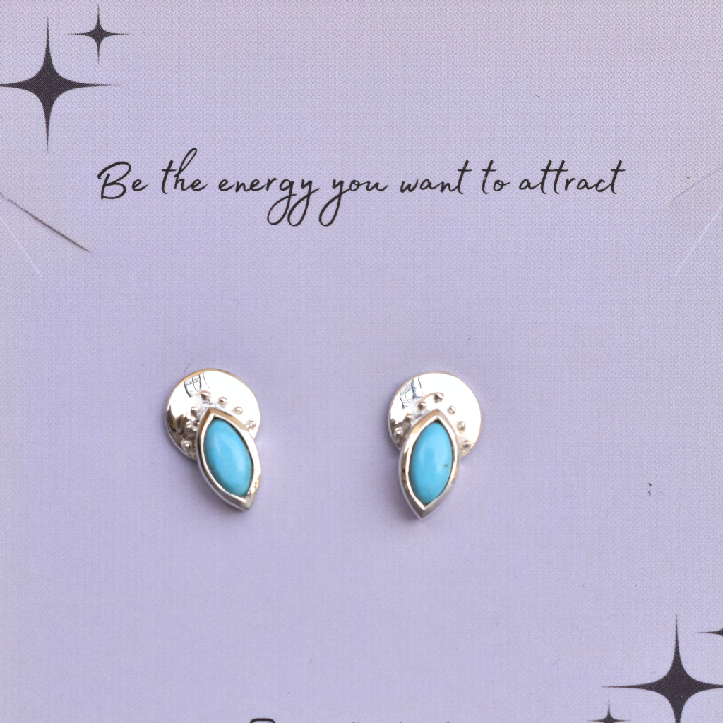 Tribal - Turquoise Studs -