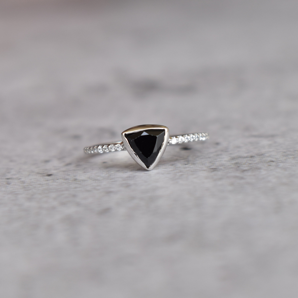 Trillion Tango - Black Onyx Ring -