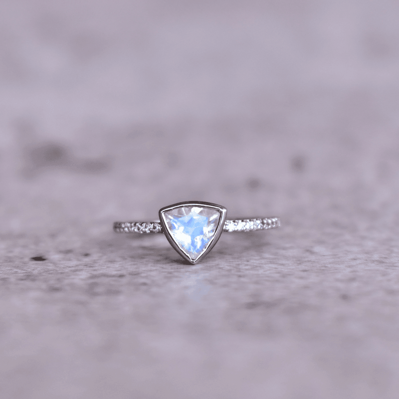 Trillion Tango - Moonstone Ring - KEETA LUXURY