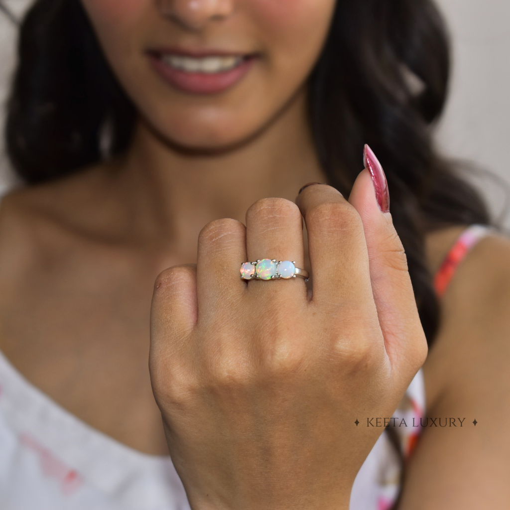 Trio Delight - Opal Ring -