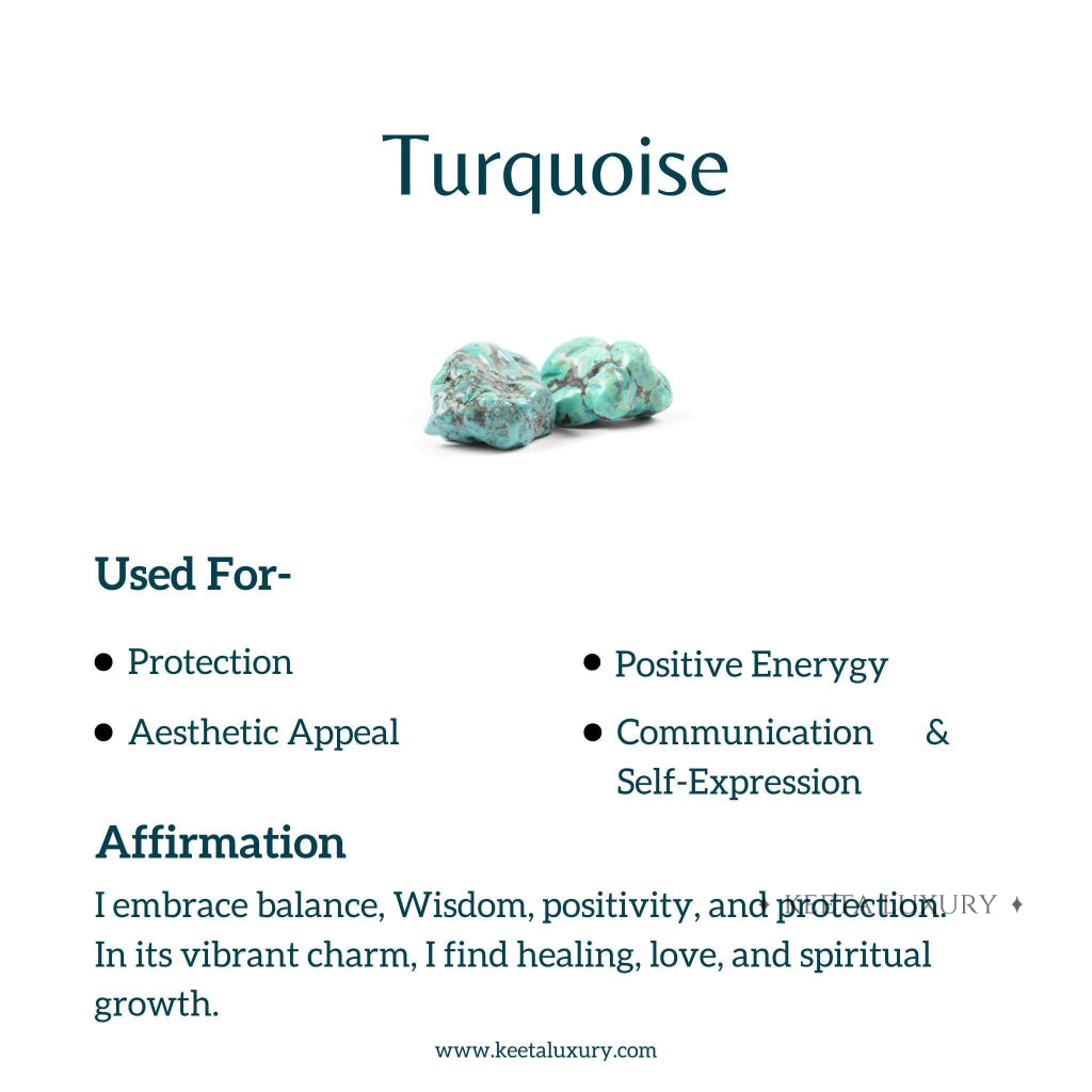 Trio Leaf - Turquoise Necklace -