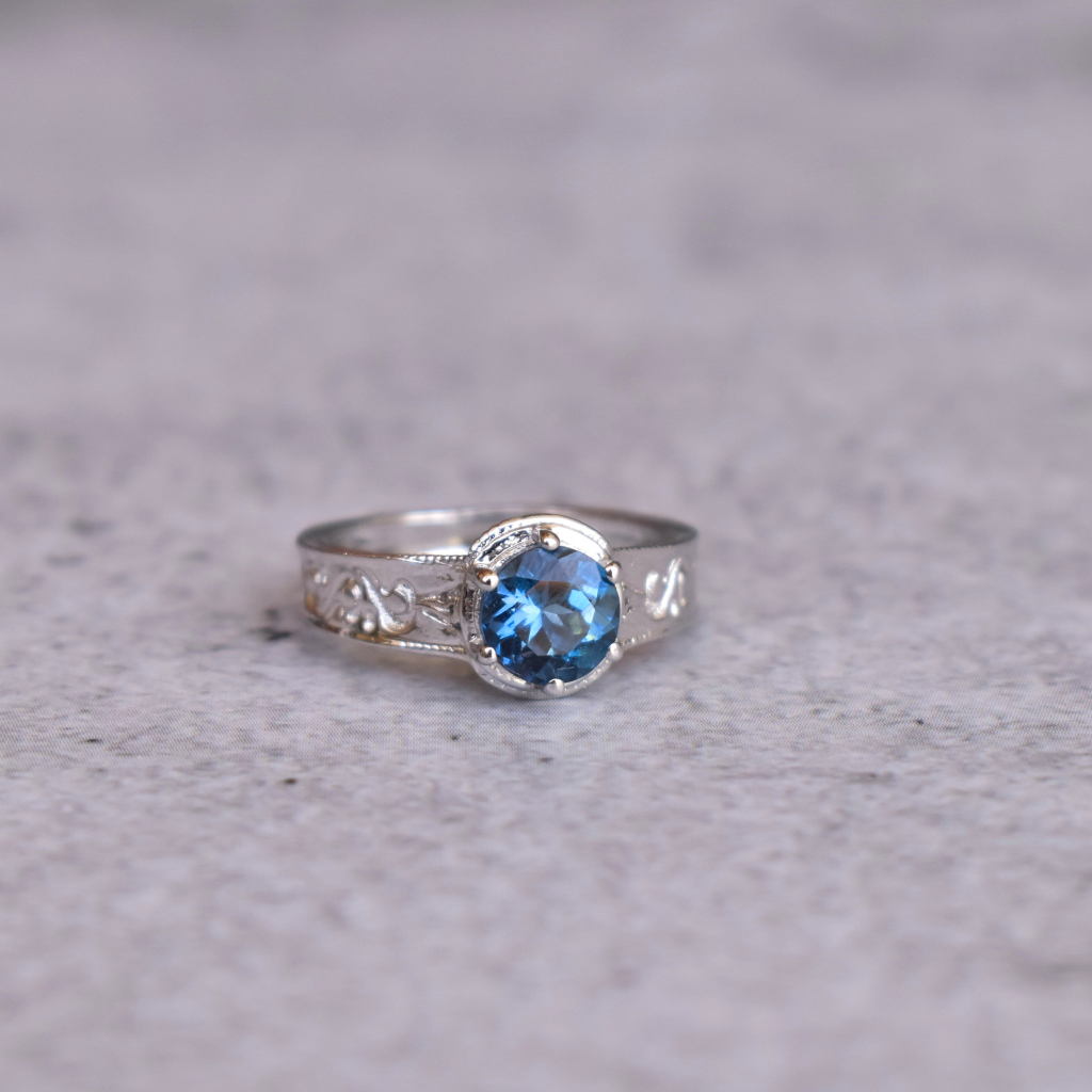 Victorian Blue - Topaz Ring -