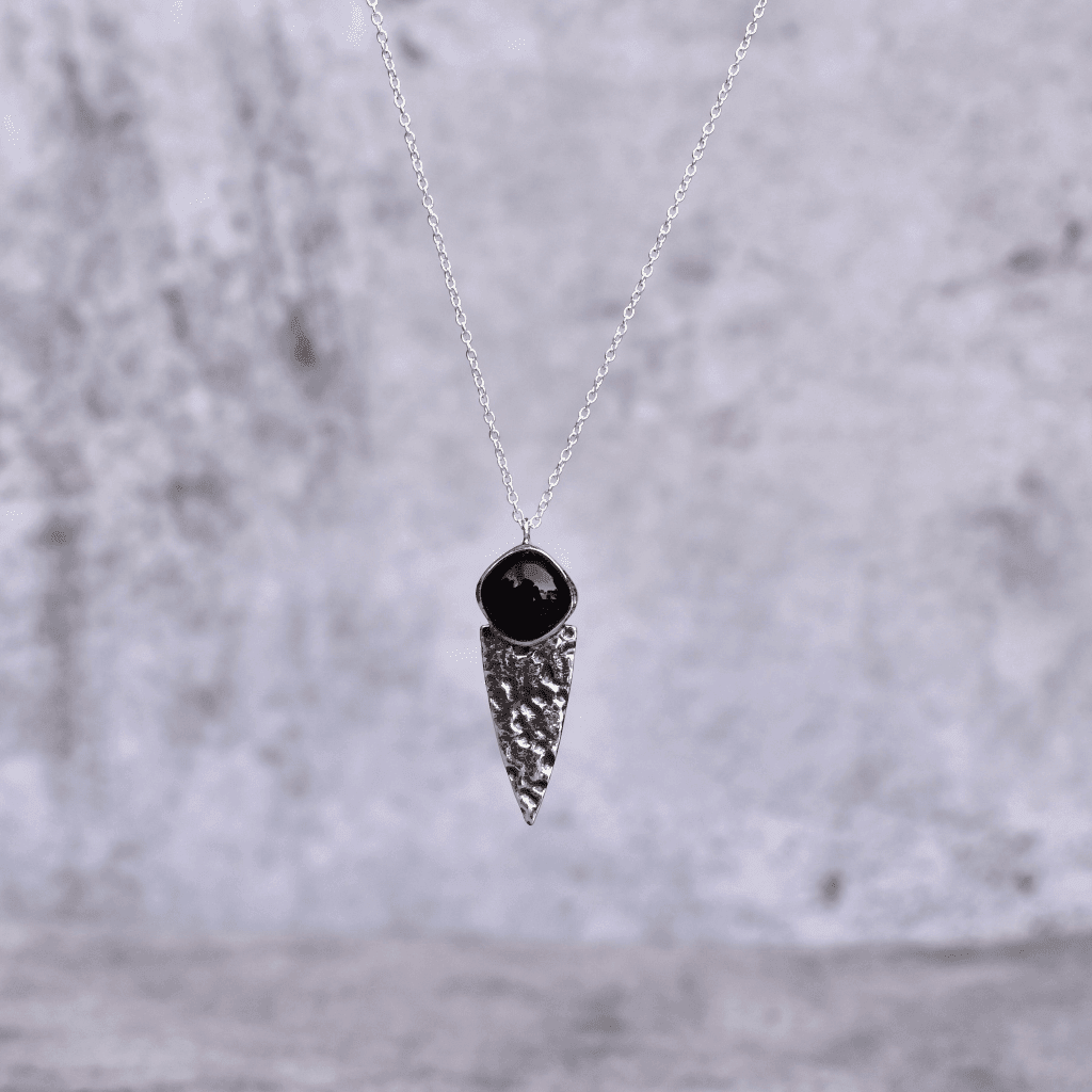 Viking Shield - Black Onyx Necklace -