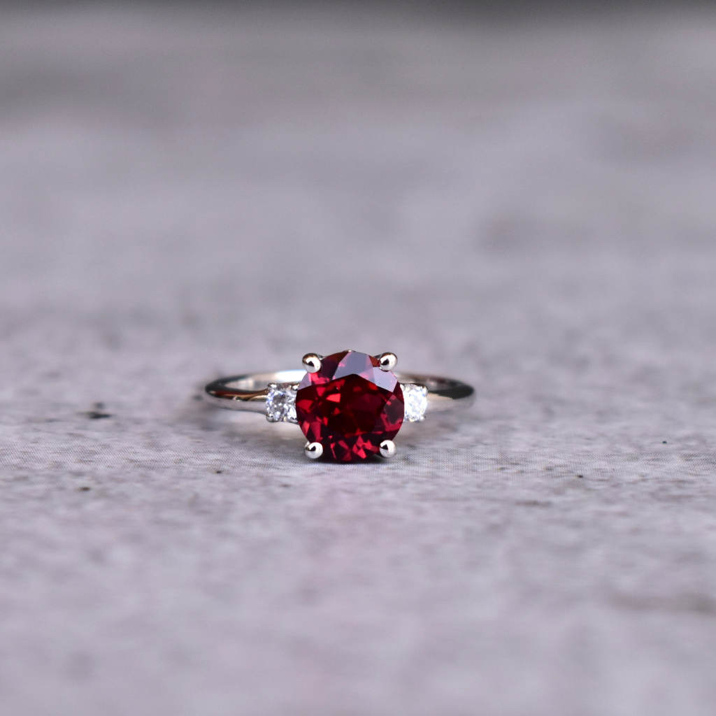 Vintage Royalty - Garnet Ring -