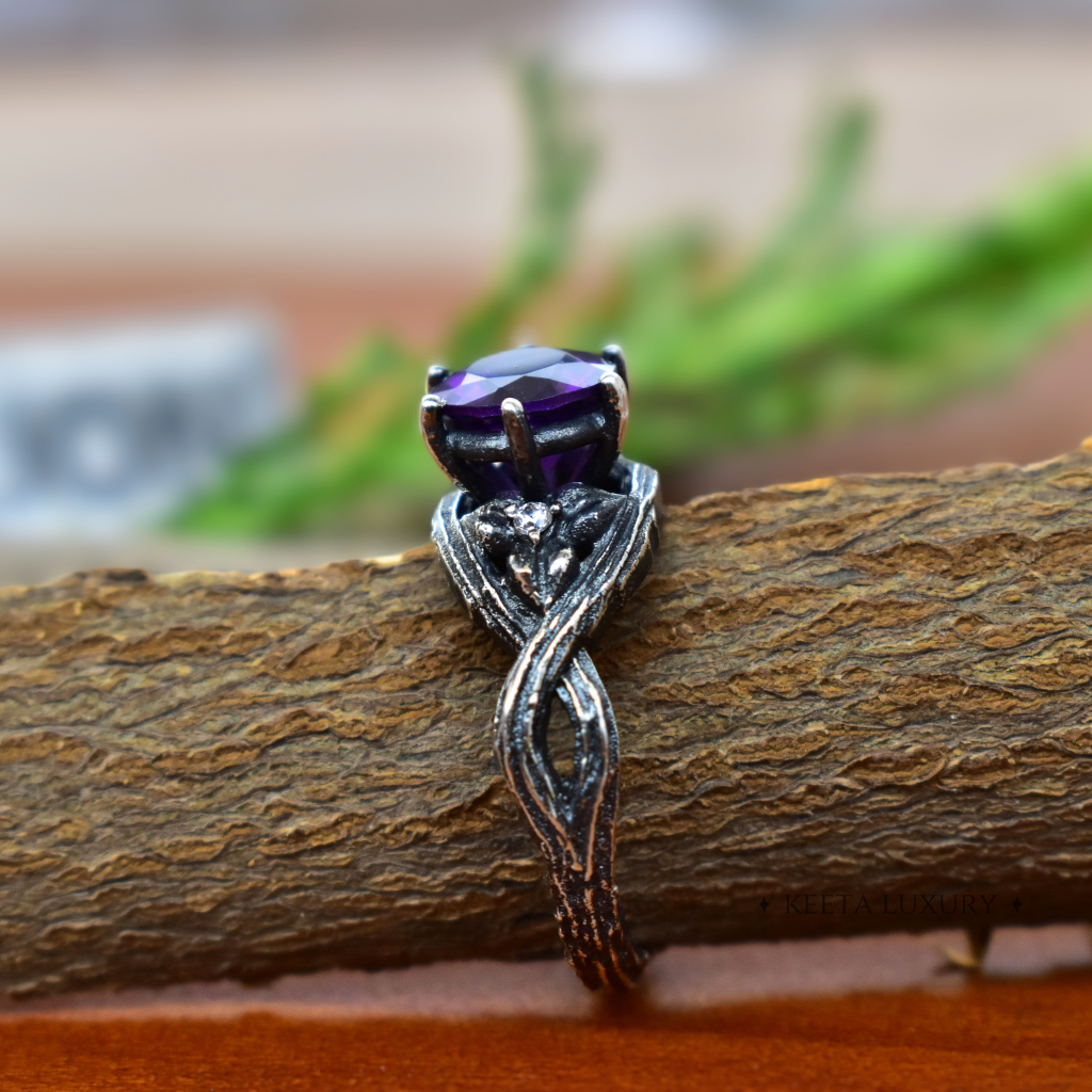 Whispering Grove - Amethyst Ring -