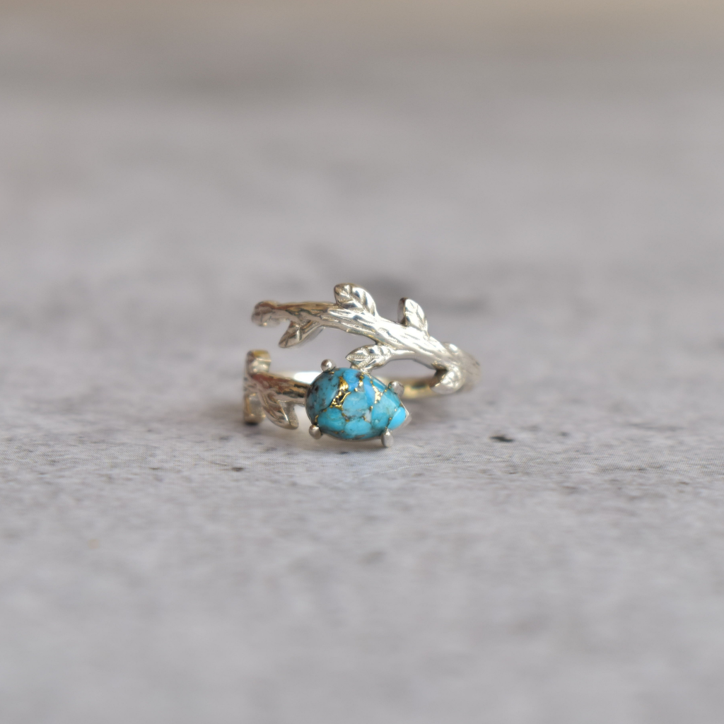 Wildwood - Copper Turquoise Ring -