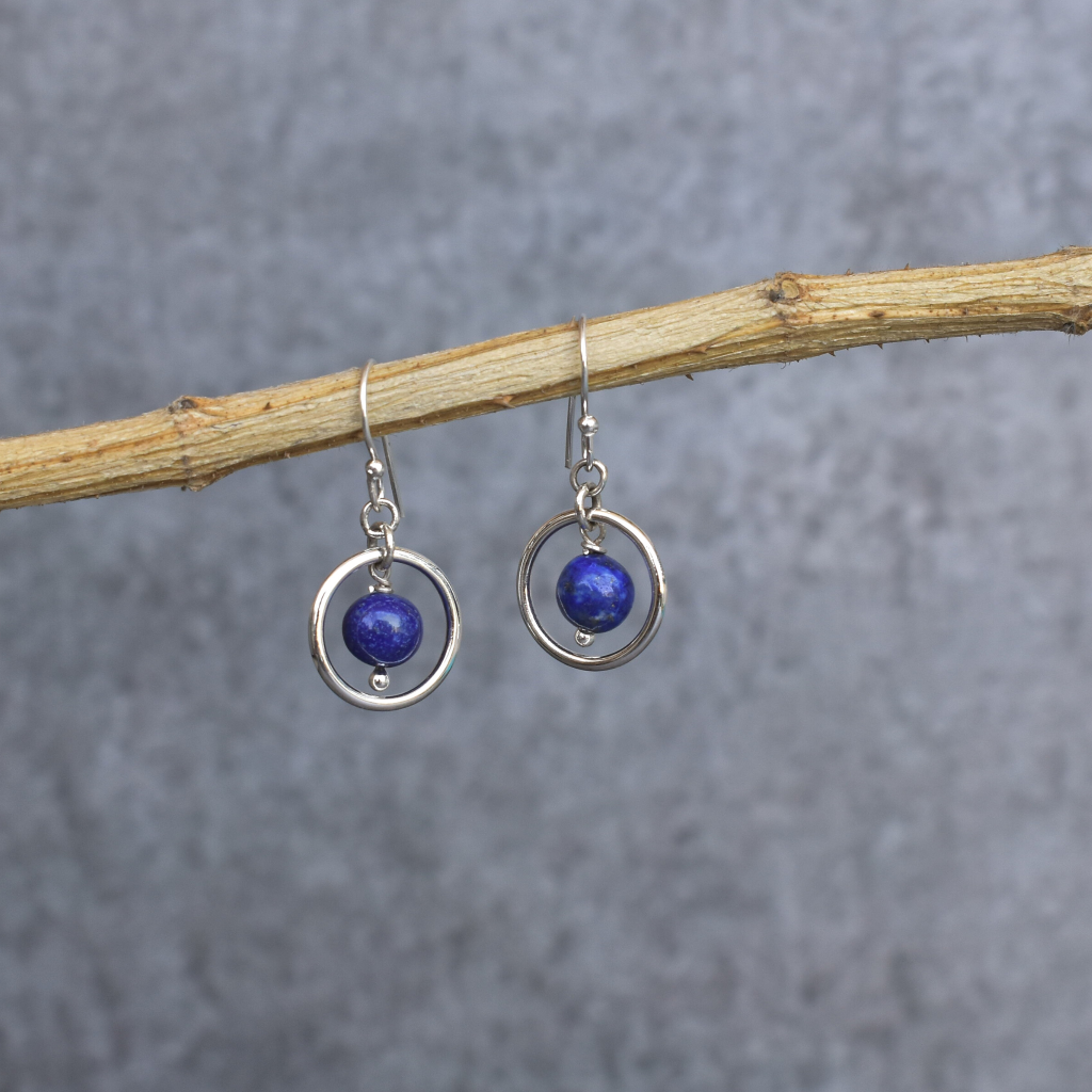 Wisdom - Lapis Earrings -