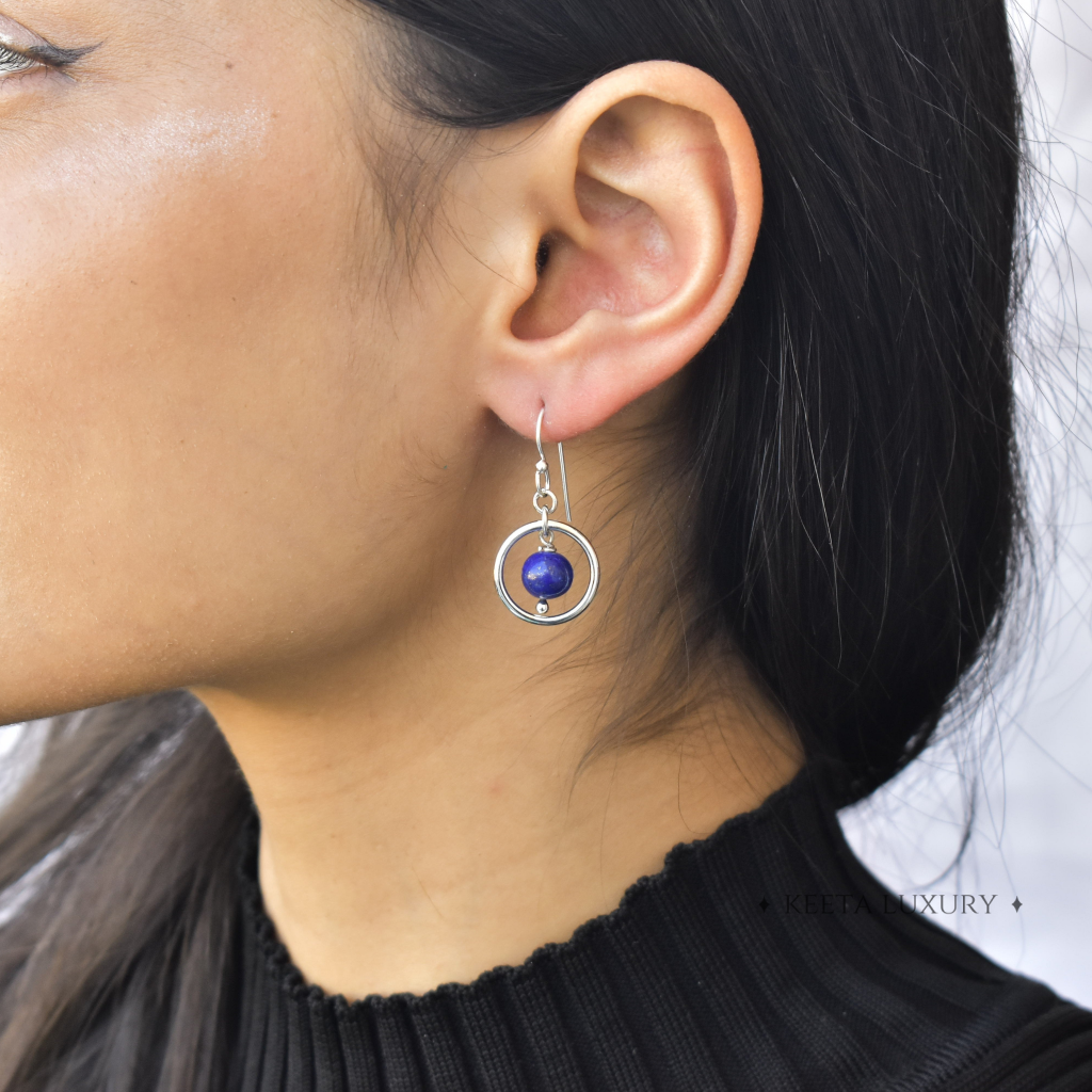 Wisdom - Lapis Earrings -