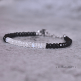 Yin & Yang - Moonstone Black Onyx Bracelets Bracelets