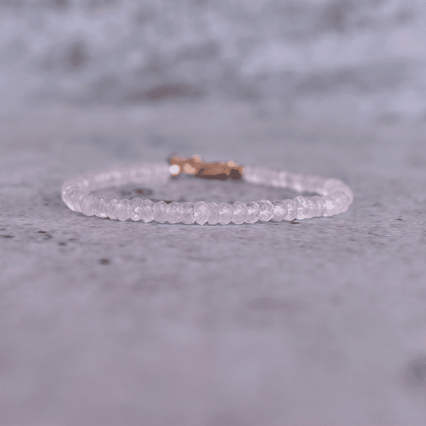 Admire Love - Rose Quartz Bracelets 14K Gold Vermeil Bracelets