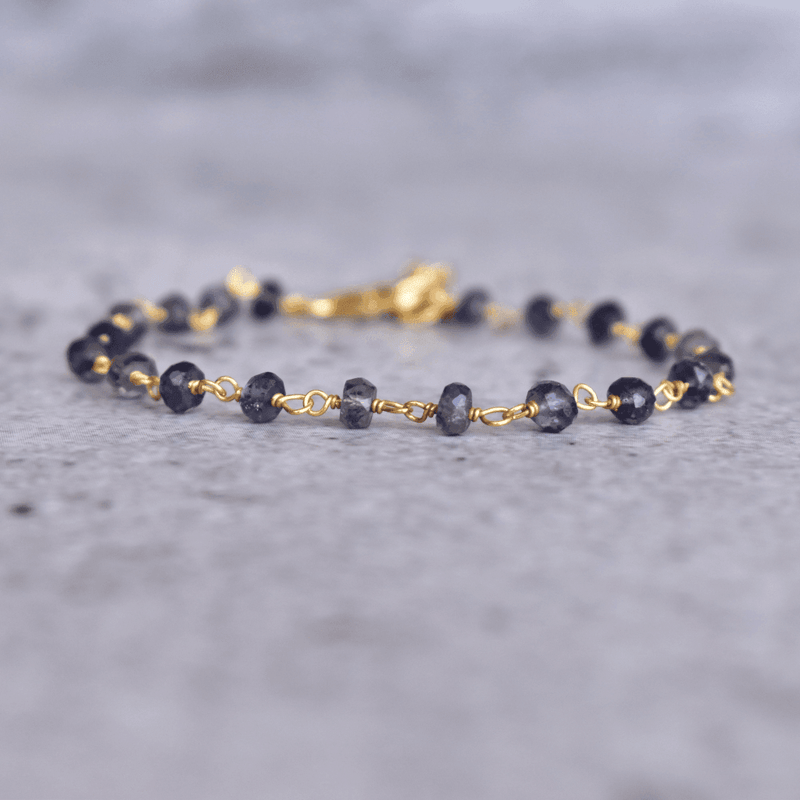 Calm Mind - Iolite Bracelets 14K Gold Vermeil Bracelets