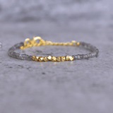 Energy - Labradorite Bracelets 14K Gold Vermeil Bracelets