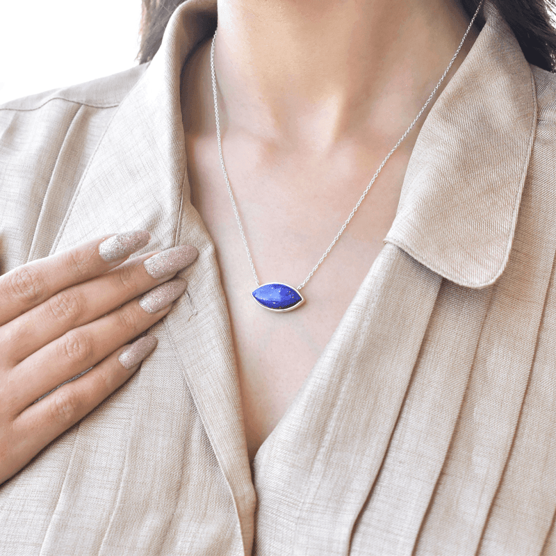 Eye Clan - Lapis Necklace 20 Inches Necklace