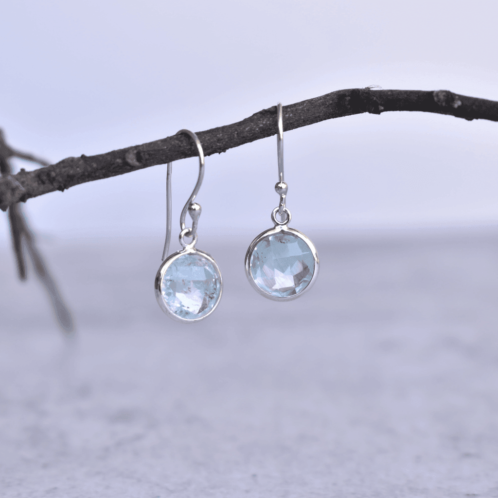 Facets Talk - Aquamarine earrings -