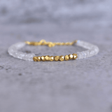 Feminine Energy - Moonstone Bracelets 14K Gold Vermeil Bracelets