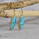 Hypnotic Turquoise Dangle Earrings