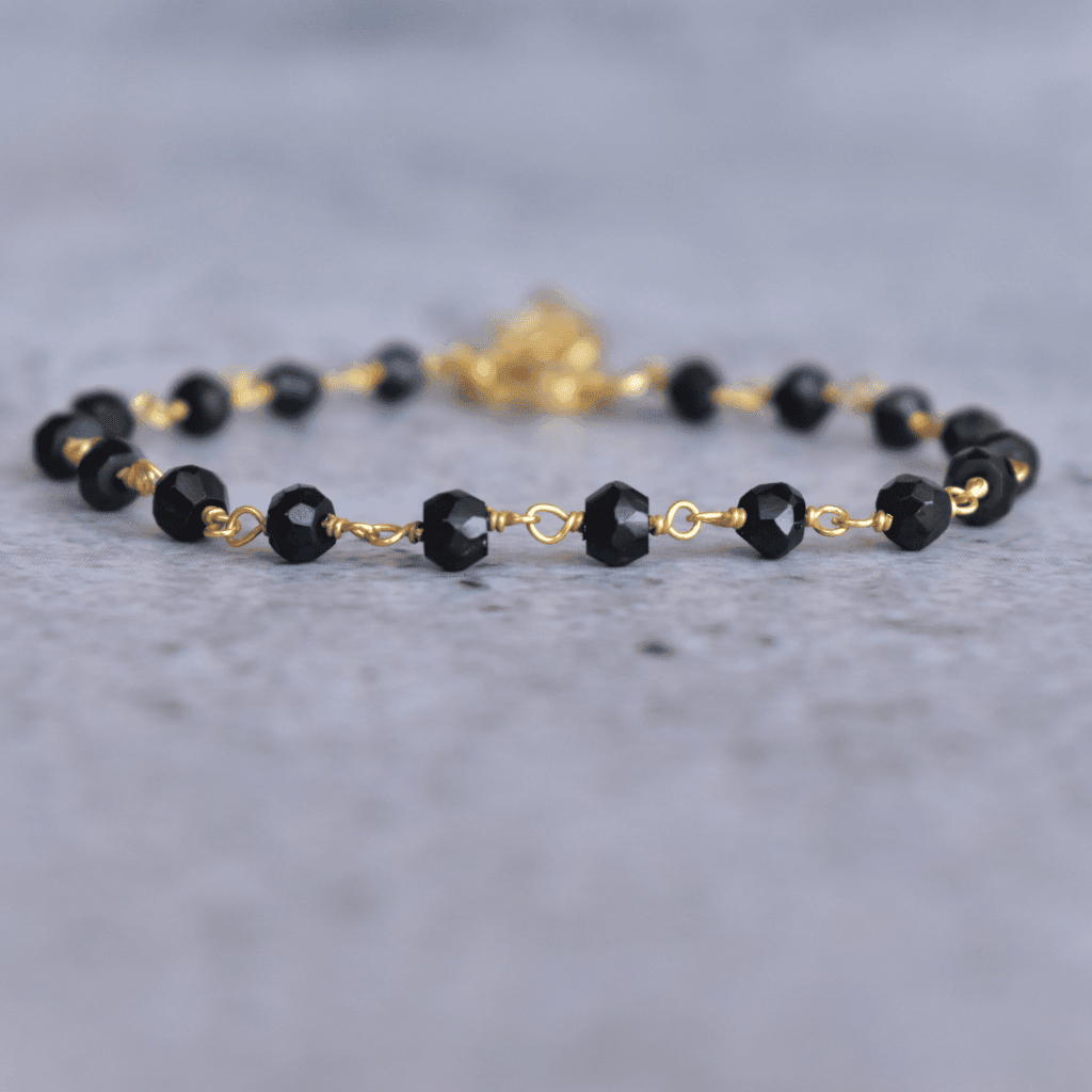 Improved Endurance - Black Onyx Rosary Bracelets -