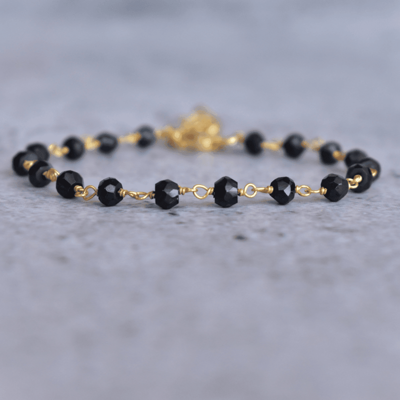 Deep Blue Crystal Glass Beads Rosary Bracelet Wrist India | Ubuy