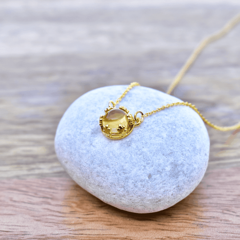 Citrine Nature Inspired Necklace Necklace