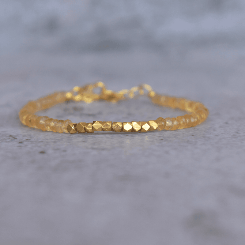 Positivity & Optimism - Citrine Bracelets 14K Gold Vermeil Bracelets