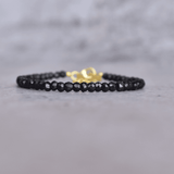 Protection - Black Onyx Bracelets 14K Gold Vermeil Bracelets