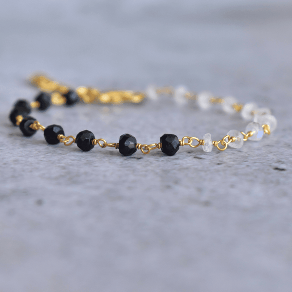 Genuine Natural Black gold Moonstone Sunstone Crystal Beads Bracelet AAAA  12mm | eBay